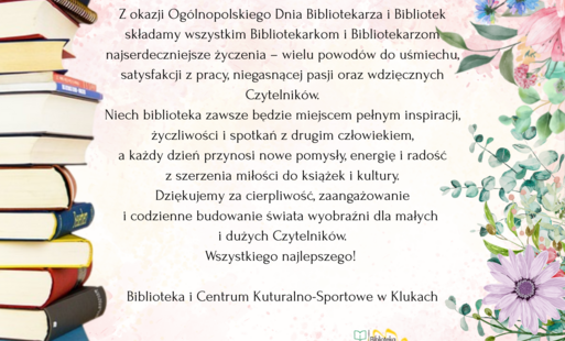 życzenia z okazji dnia bibliotekarza