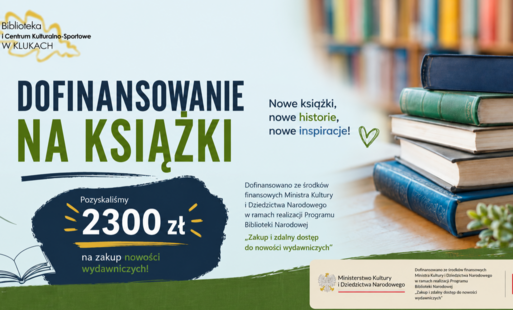 plakat dofinansowanie na książki 